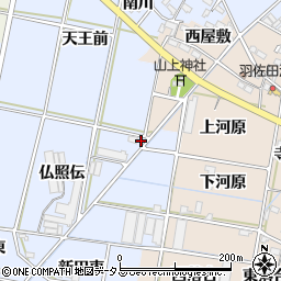 愛知県西尾市平口町仏照伝1周辺の地図
