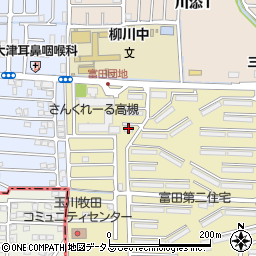 ＵＲ富田９８周辺の地図