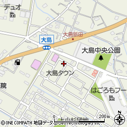 静岡県焼津市大島735-27周辺の地図
