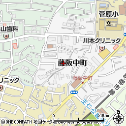 大阪府枚方市藤阪中町28-26周辺の地図