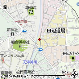 京都府京田辺市田辺道場1周辺の地図