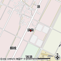 愛知県西尾市吉良町下横須賀須前周辺の地図