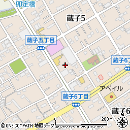 オーギヤ　豊川蔵子店周辺の地図
