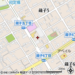 オーギヤ　豊川蔵子店周辺の地図