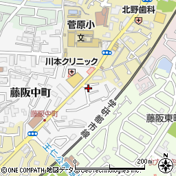 大阪府枚方市藤阪中町10-16周辺の地図