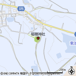 稲穂神社周辺の地図