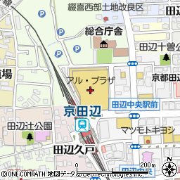 ハニーズアルプラザ京田辺店周辺の地図