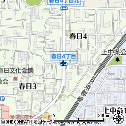 春日４周辺の地図