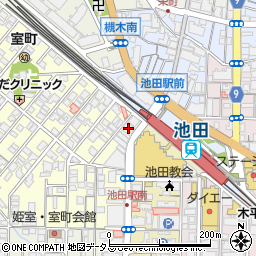 みずほ銀行池田支店周辺の地図