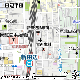 京都府京田辺市河原食田10-27周辺の地図