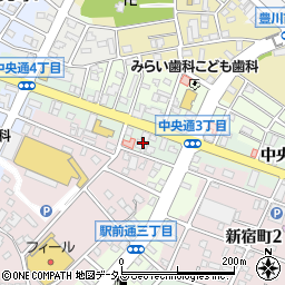 豊橋信用金庫豊川支店周辺の地図