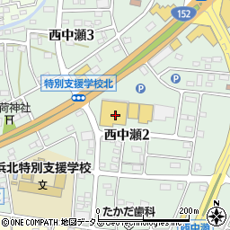 あかのれん　浜北中瀬店周辺の地図