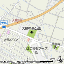 大島中央公園トイレ周辺の地図