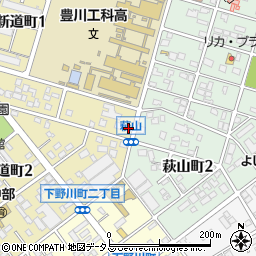 愛知県豊川市新道町1丁目14周辺の地図