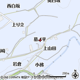 京都府綴喜郡井手町多賀墓ノ平周辺の地図