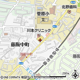大阪府枚方市藤阪中町11周辺の地図