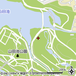 大阪府枚方市山田池公園周辺の地図