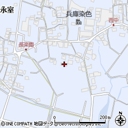 兵庫県加古川市志方町永室75周辺の地図