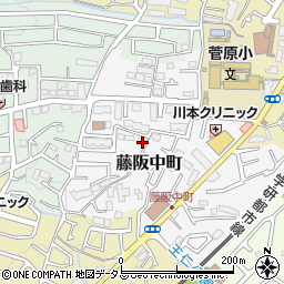 大阪府枚方市藤阪中町28-18周辺の地図