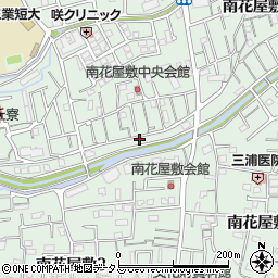 兵庫県川西市南花屋敷4丁目15周辺の地図
