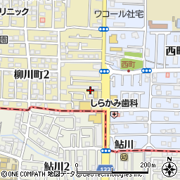 タイムズ高槻柳川町駐車場周辺の地図