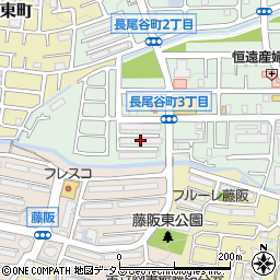 藤阪パークハイツ２号棟周辺の地図
