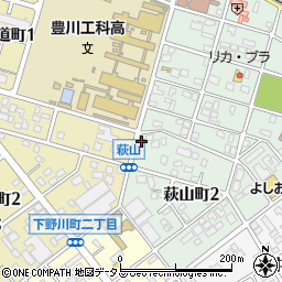 ひかりクリーニング萩山店周辺の地図