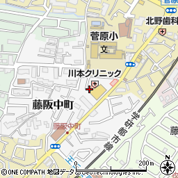 大阪府枚方市藤阪中町11-2周辺の地図