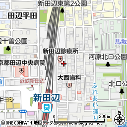 京都府京田辺市河原食田10-29周辺の地図