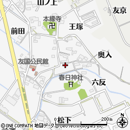 愛知県西尾市吉良町友国松下60周辺の地図