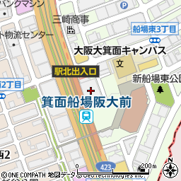 キコーナ千里店周辺の地図