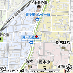 大阪府茨木市上泉町5周辺の地図