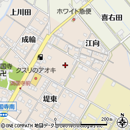 愛知県西尾市一色町味浜古新周辺の地図