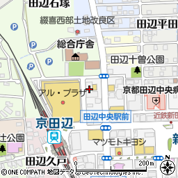 サンメゾン京田辺駅前ユニハイム周辺の地図