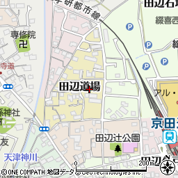 京都府京田辺市田辺道場52周辺の地図