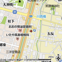 マクドナルド豊川インター店周辺の地図