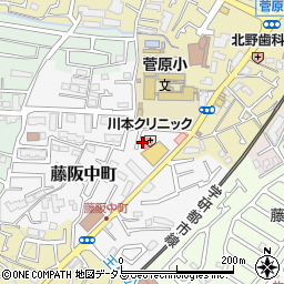 大阪府枚方市藤阪中町11-3周辺の地図