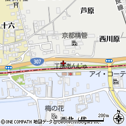 京都府城陽市市辺西川原1-35周辺の地図