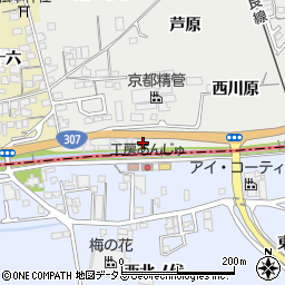 京都府城陽市市辺西川原1-36周辺の地図