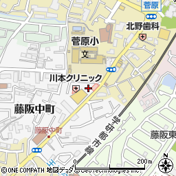 大阪府枚方市藤阪中町11-20周辺の地図