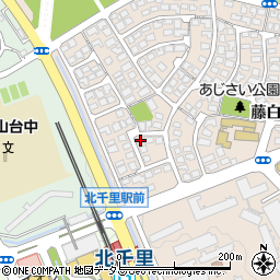大阪府吹田市藤白台4丁目14-3周辺の地図