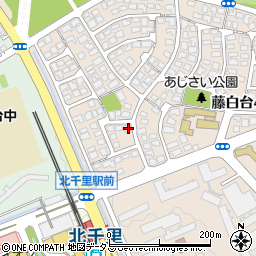 大阪府吹田市藤白台4丁目14-5周辺の地図
