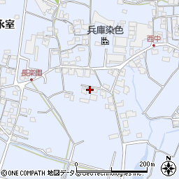 兵庫県加古川市志方町永室76周辺の地図