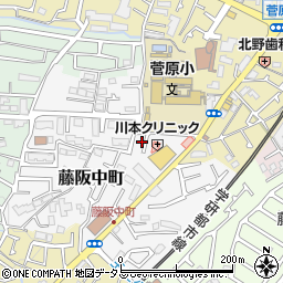 大阪府枚方市藤阪中町24-32周辺の地図