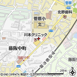 大阪府枚方市藤阪中町11-9周辺の地図