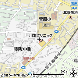 大阪府枚方市藤阪中町11-4周辺の地図