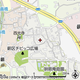 京都府京田辺市薪里ノ内周辺の地図