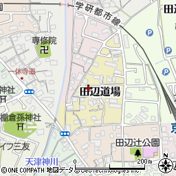 京都府京田辺市田辺道場34周辺の地図
