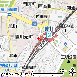 愛知県豊川市豊川元町5周辺の地図