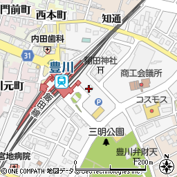 メイツ豊川駅前周辺の地図